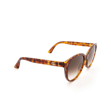 Gucci GG0631S Sunglasses 002 havana - three-quarters view