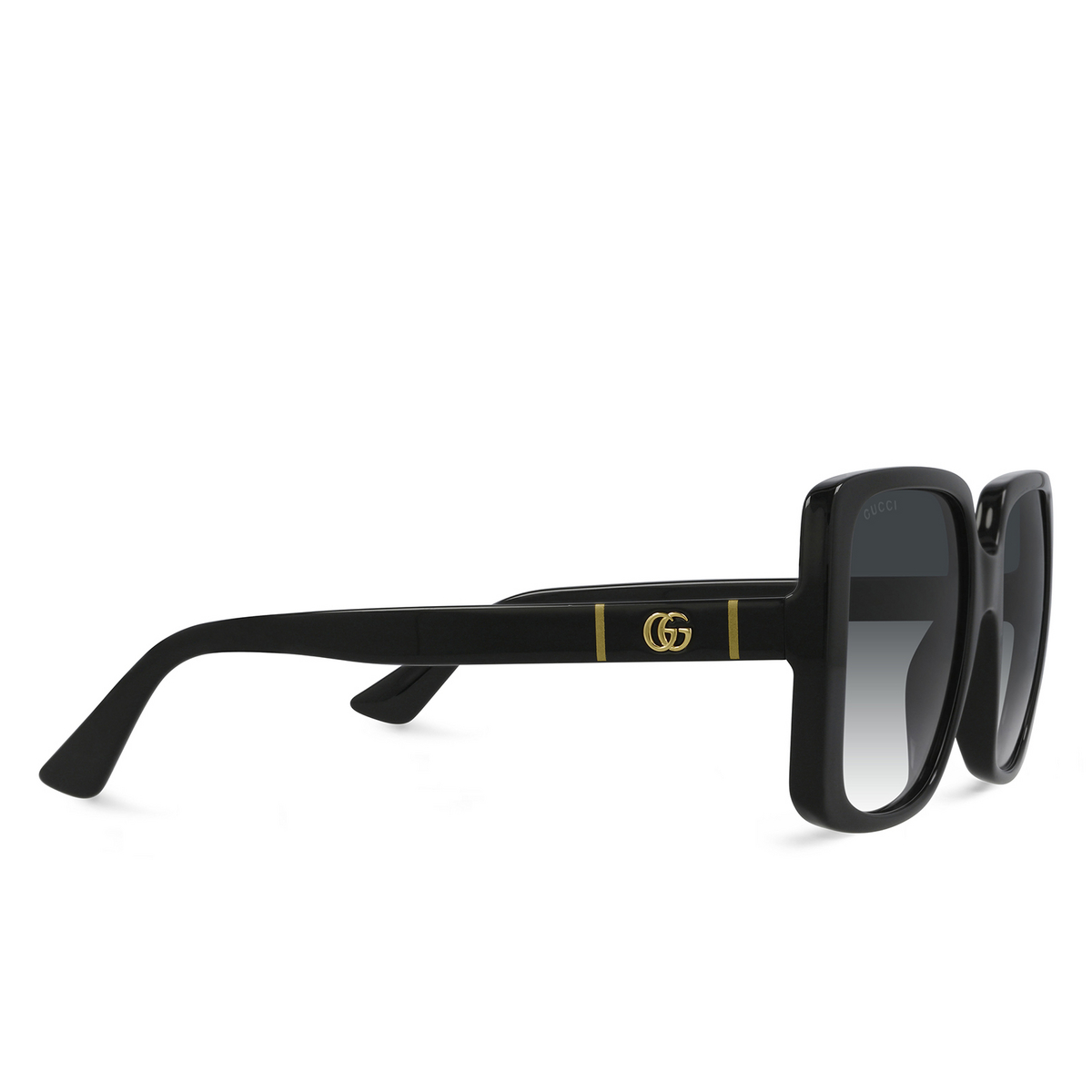 Gucci® Square Sunglasses: GG0632S color Black 001 - product thumbnail 2/3.
