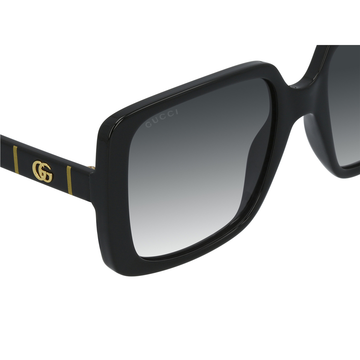 Gucci® Square Sunglasses: GG0632S color Black 001 - 3/3.