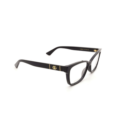 Gucci GG0634O Korrektionsbrillen 001 black - Dreiviertelansicht