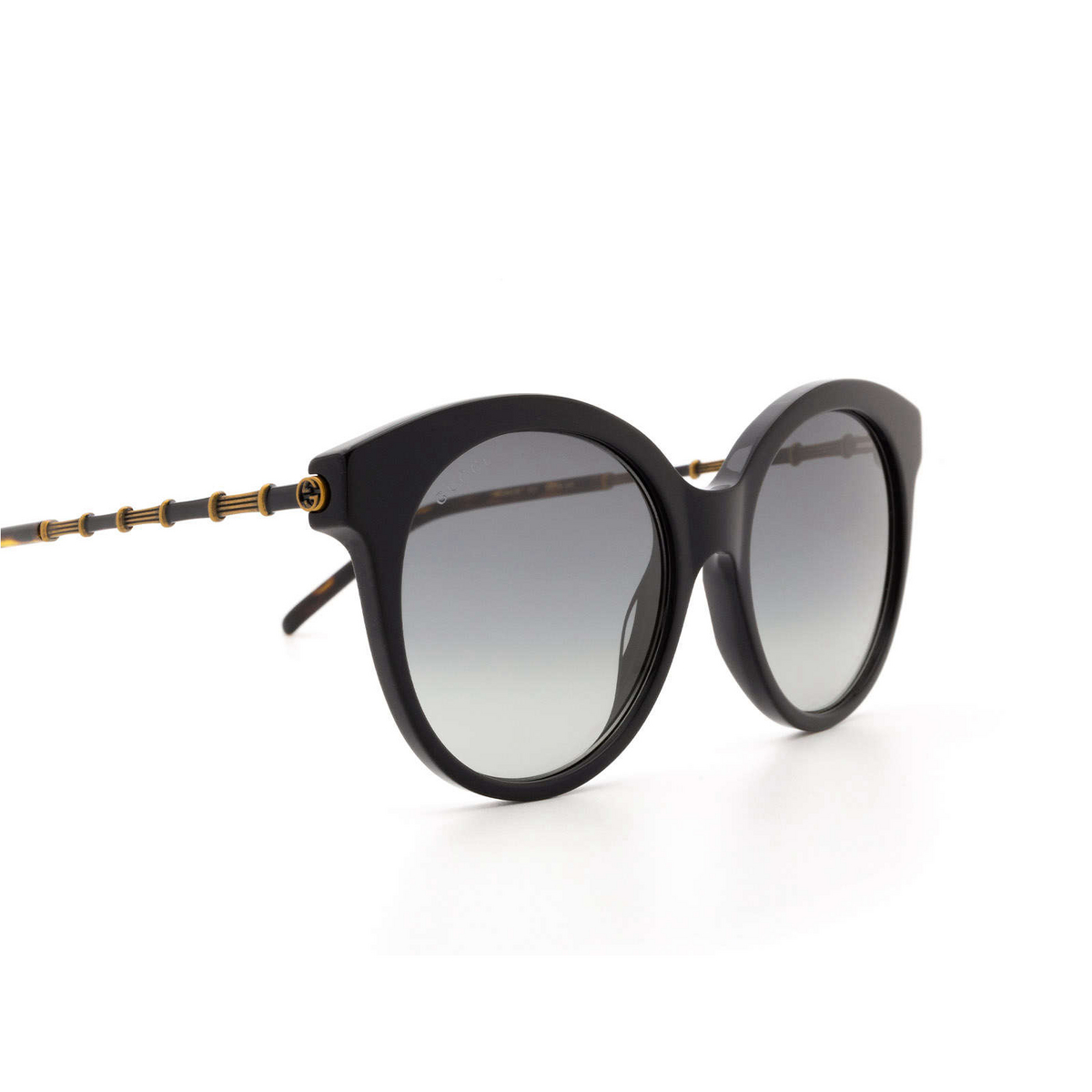 Gucci® Butterfly Sunglasses: GG0653S color Black 001 - 3/3.