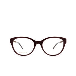 Gucci® Butterfly Eyeglasses: GG0656O color Burgundy 004.