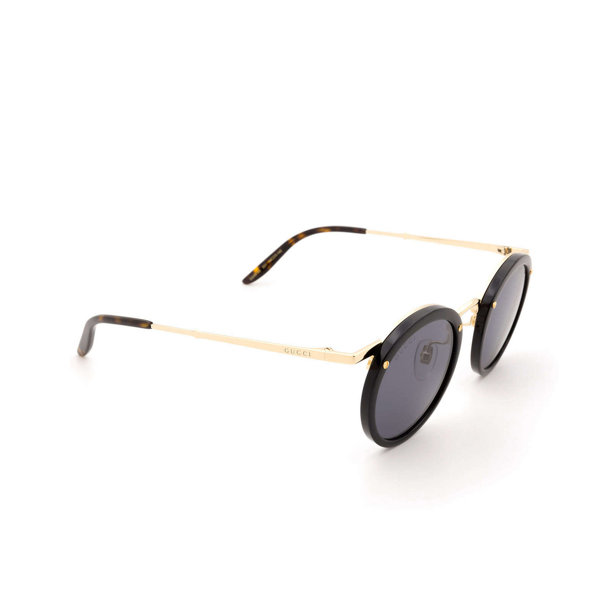 Gucci® Round Sunglasses: GG0674S color 001 Black - product thumbnail 2/3