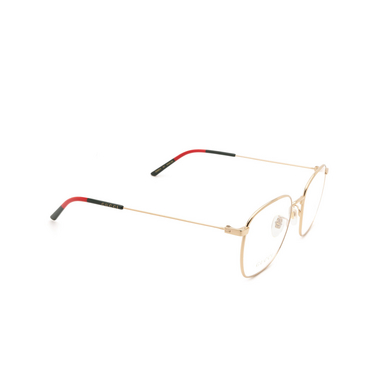 Gucci GG0681O Korrektionsbrillen 001 gold - Dreiviertelansicht