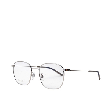 Gucci GG0681O Korrektionsbrillen 003 silver - Dreiviertelansicht