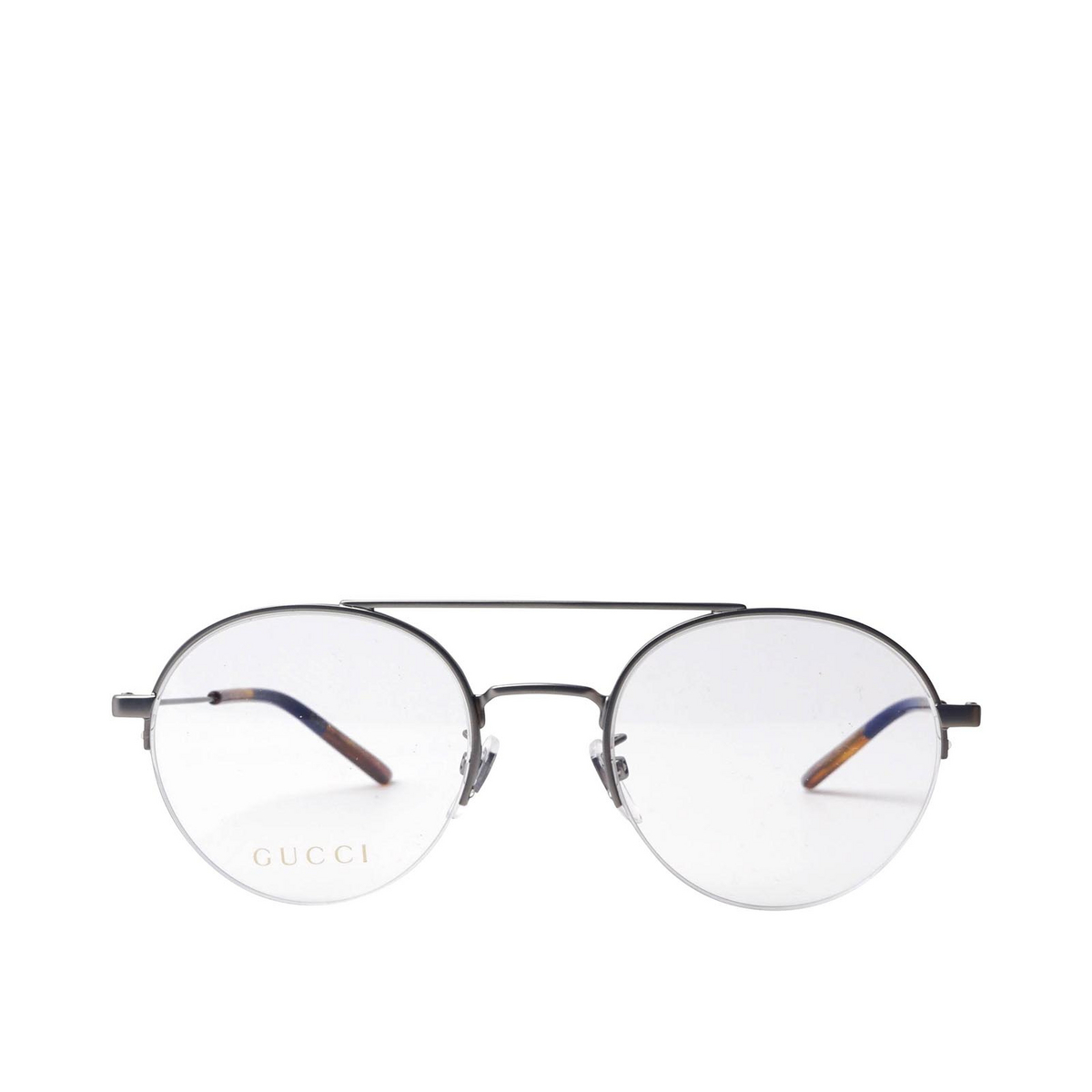 Gucci® Aviator Eyeglasses: GG0682O color Ruthenium 004 - front view.