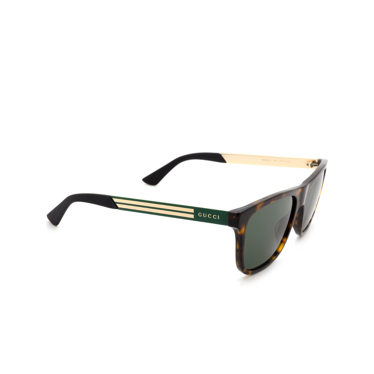 Gucci® Square Sunglasses: GG0687S color 003 Havana - 2/3