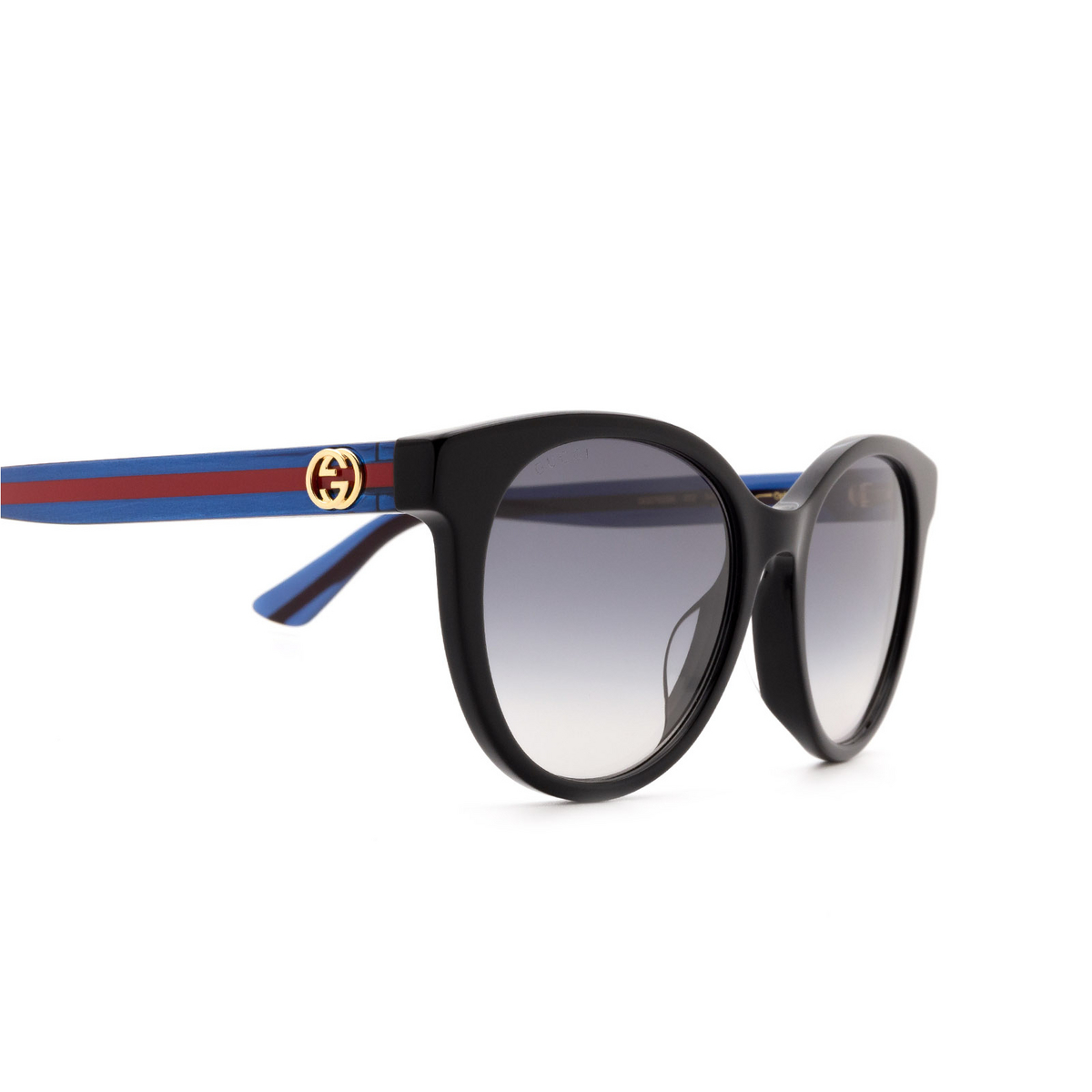 Gucci® Cat-eye Sunglasses: GG0702SK color 002 Black - 3/3