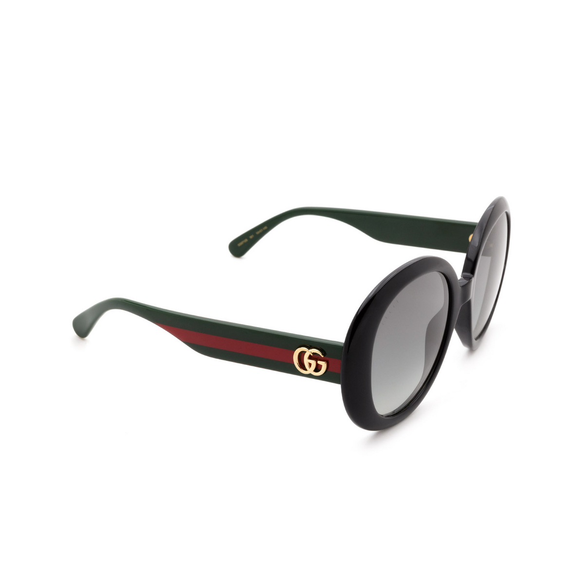 Gucci® Round Sunglasses: GG0712S color 001 Black - 2/3