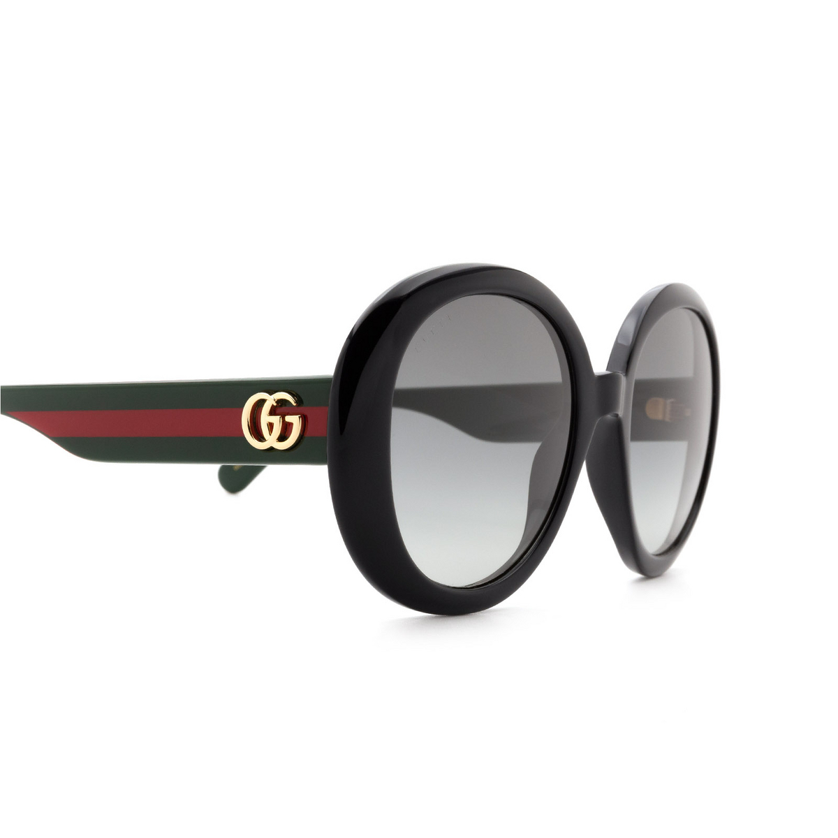 Gucci® Round Sunglasses: GG0712S color 001 Black - product thumbnail 3/3
