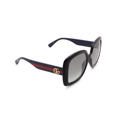 Gucci GG0713S Sonnenbrillen 001 black - Dreiviertelansicht