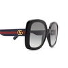 Gucci GG0713S Sunglasses 001 black - product thumbnail 3/4