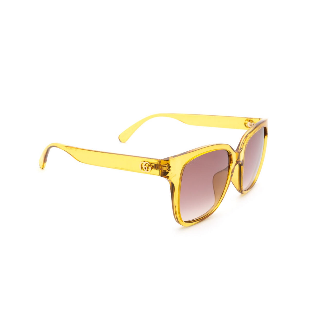 Gucci® Square Sunglasses: GG0715SA color 003 Yellow - product thumbnail 2/3