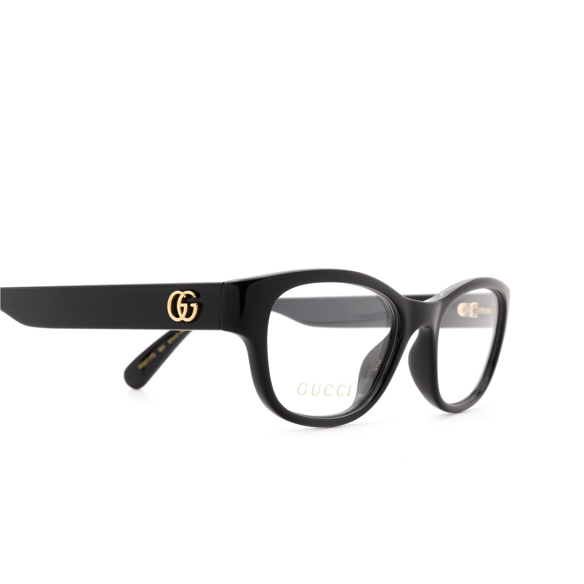 Gucci GG0717O Eyeglasses 001 Black - 3/4
