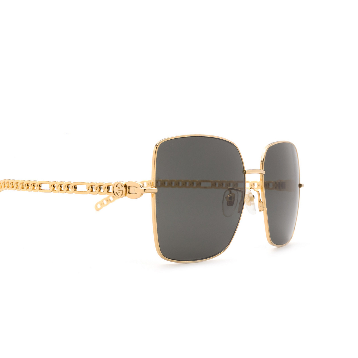 Gucci GG0724S Sunglasses 001 Gold - three-quarters view