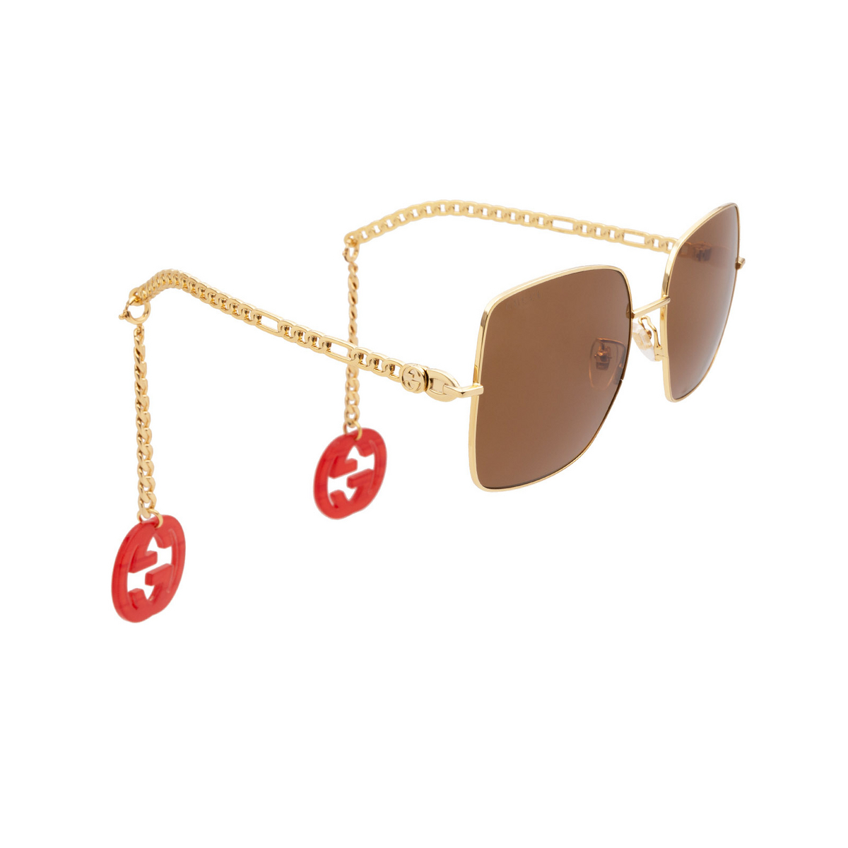 Gucci GG0724S Sunglasses 002 Gold - three-quarters view