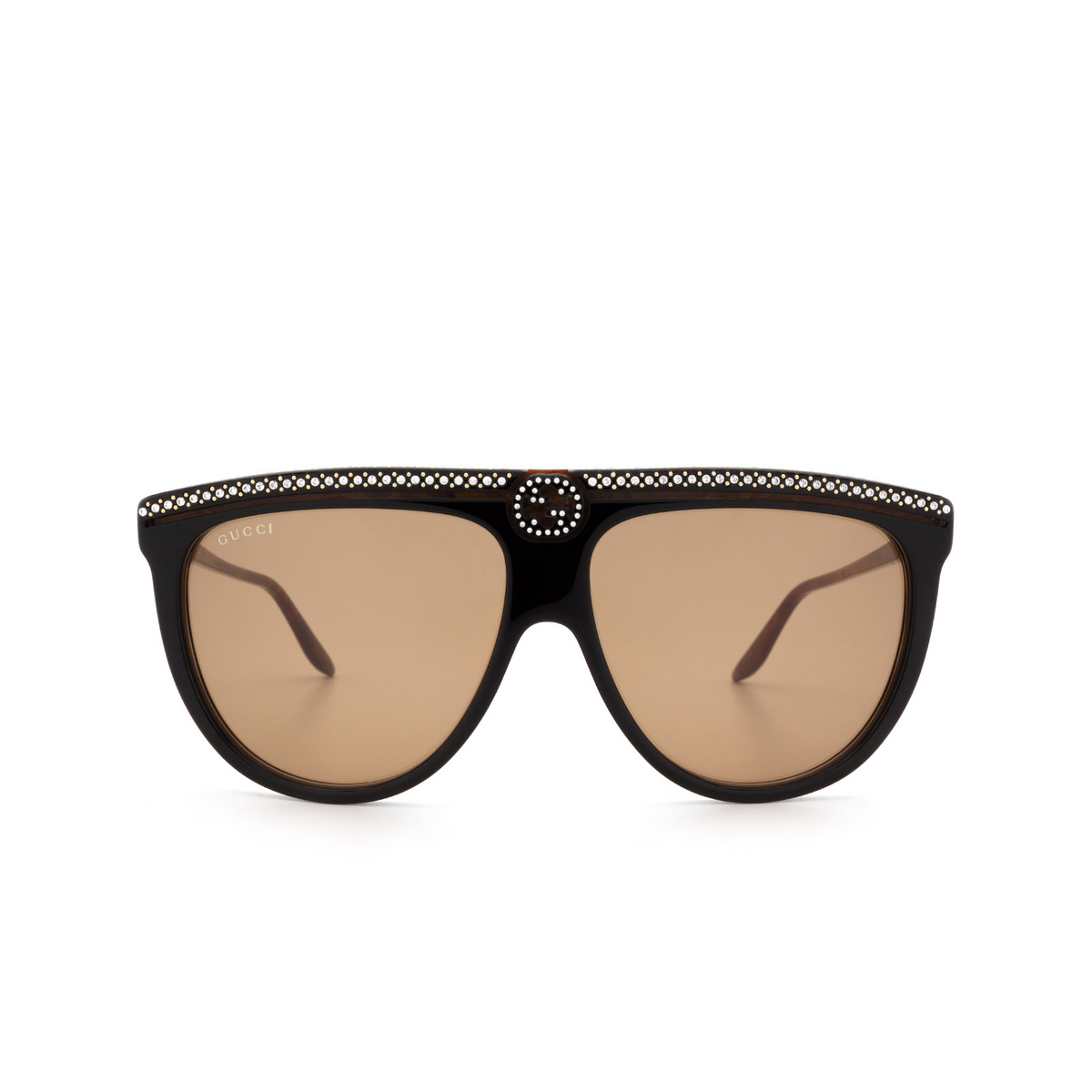 Gucci® Aviator Sunglasses: GG0732S color Black 005 - 1/3.
