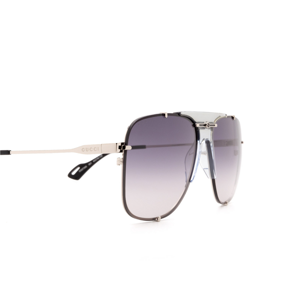 Gucci® Aviator Sunglasses: GG0739S color 001 Black - product thumbnail 3/3
