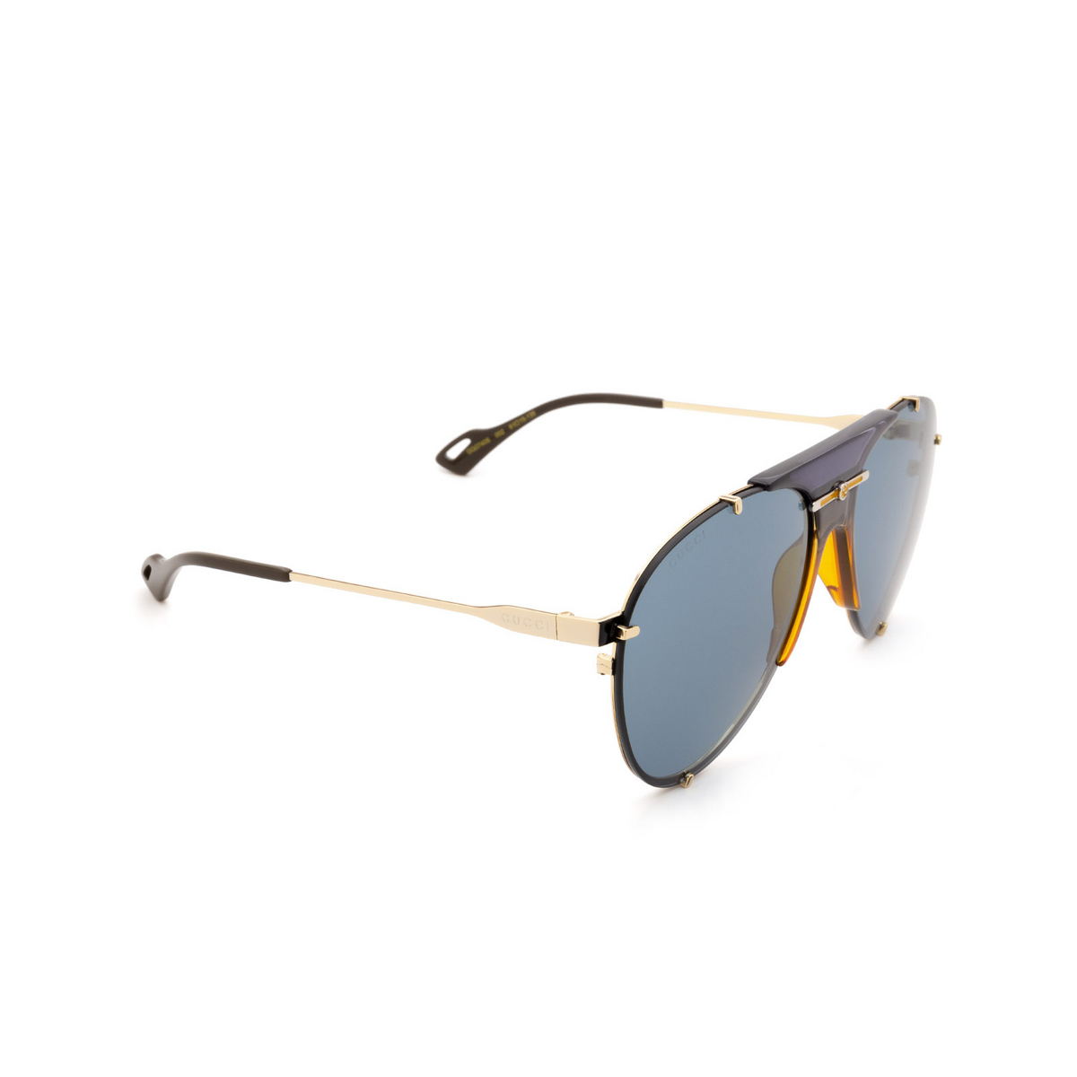 Gucci® Aviator Sunglasses: GG0740S color 002 Gold - product thumbnail 2/3