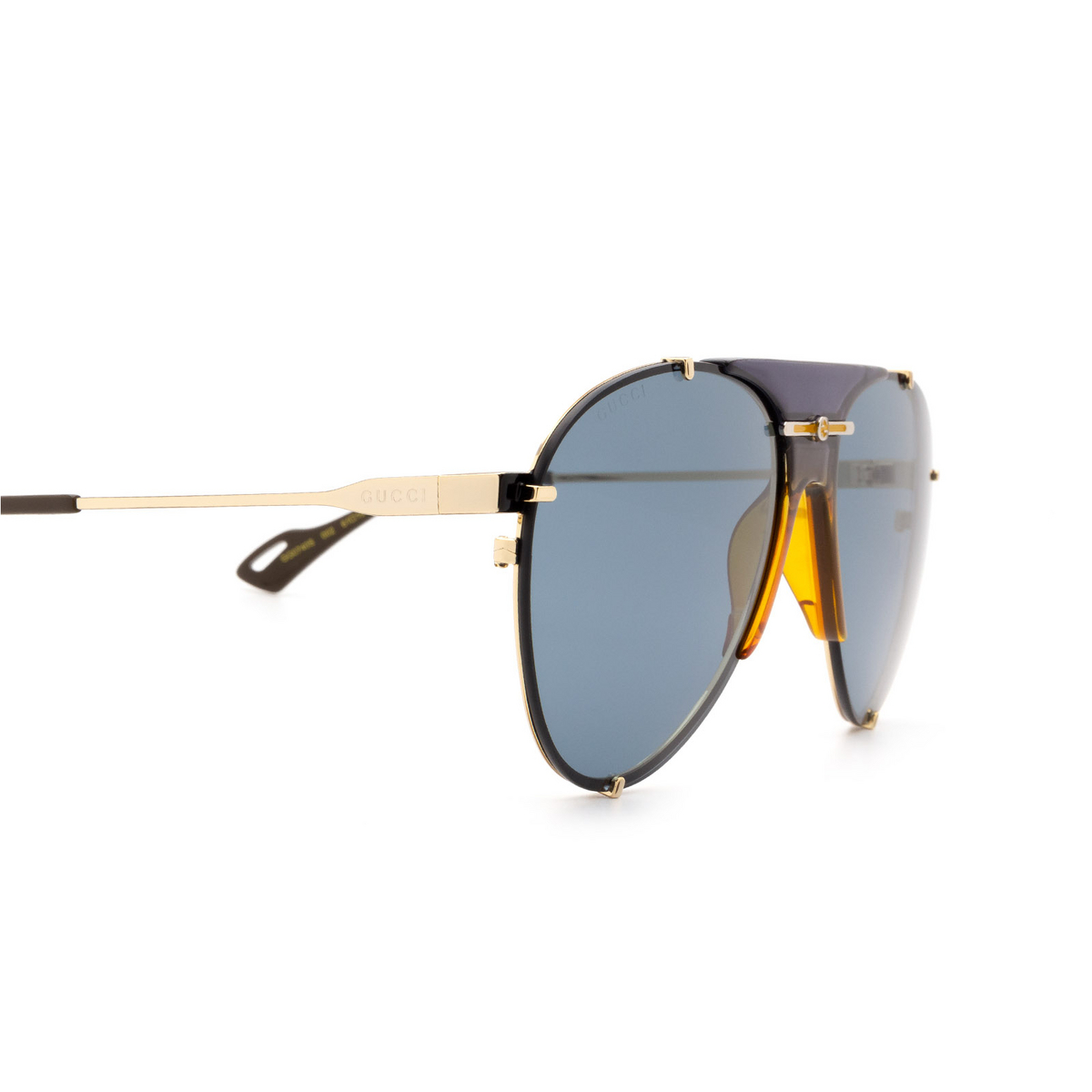 Gucci® Aviator Sunglasses: GG0740S color 002 Gold - product thumbnail 3/3