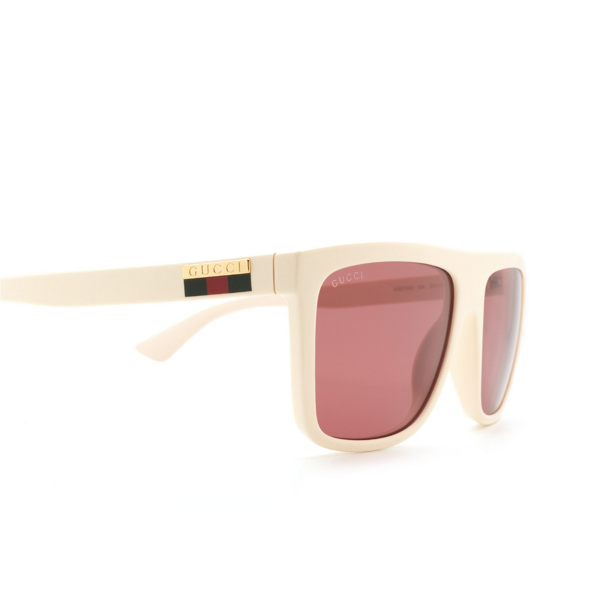Gucci® Square Sunglasses: GG0748S color 004 White - product thumbnail 3/3