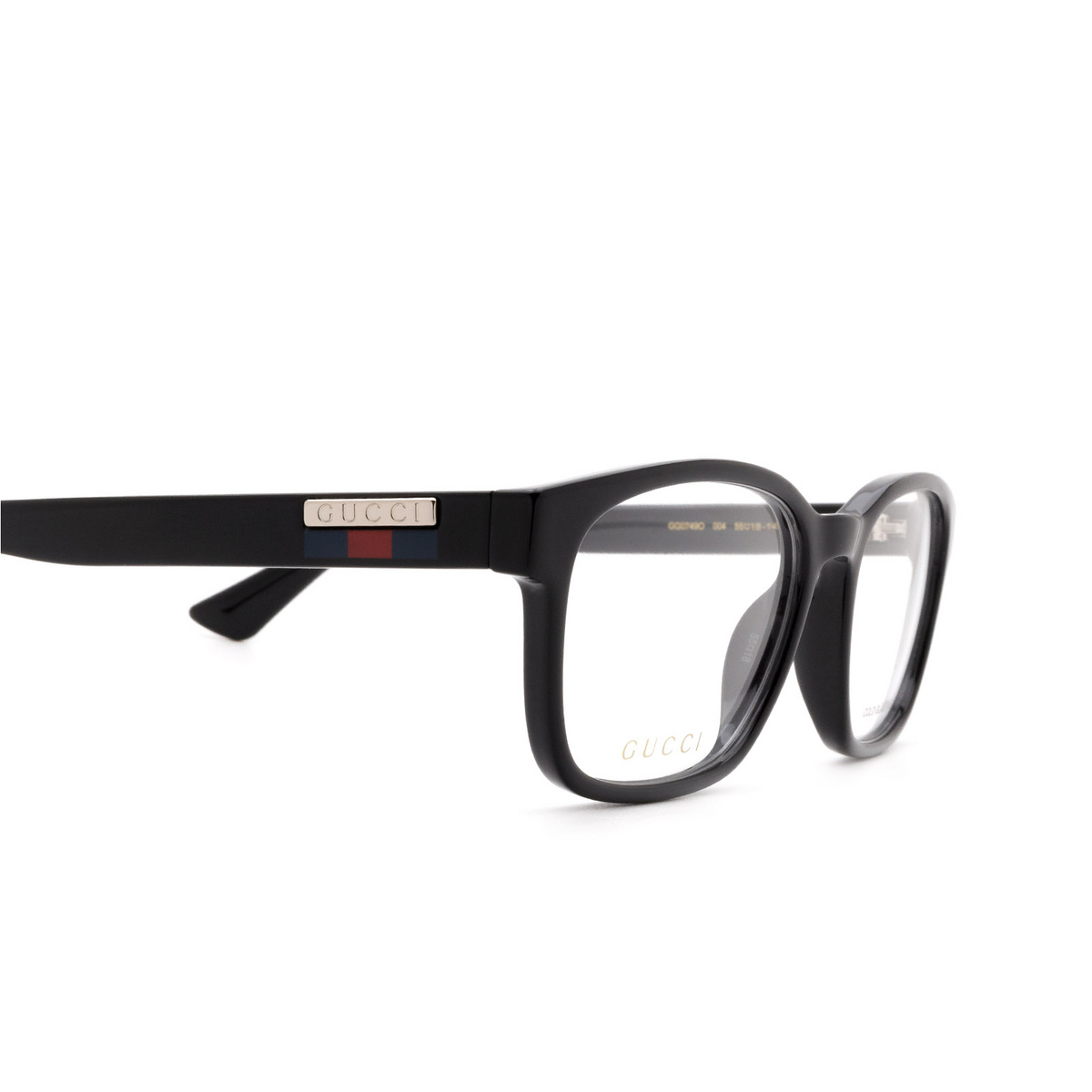 Gucci GG0749O Eyeglasses 004 Black - product thumbnail 3/4