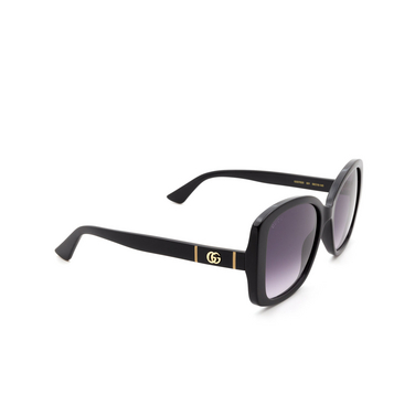 Lunettes de soleil Gucci GG0762S 001 black - Vue trois quarts