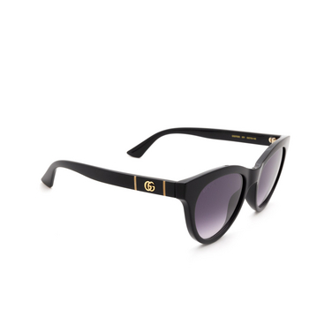 Gucci GG0763S Sunglasses 001 black - three-quarters view