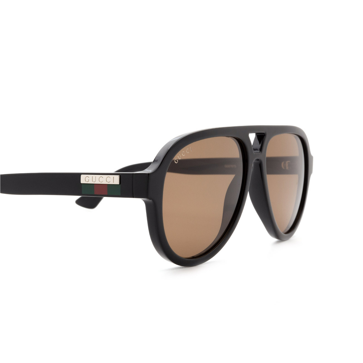 Gucci® Aviator Sunglasses: GG0767S color 002 Black - 3/3