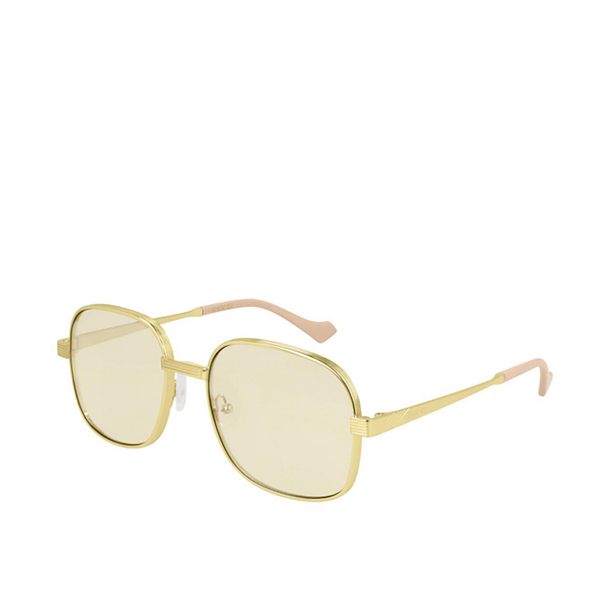 Gucci® Square Sunglasses: GG0788S color Gold 001 - product thumbnail 2/2.