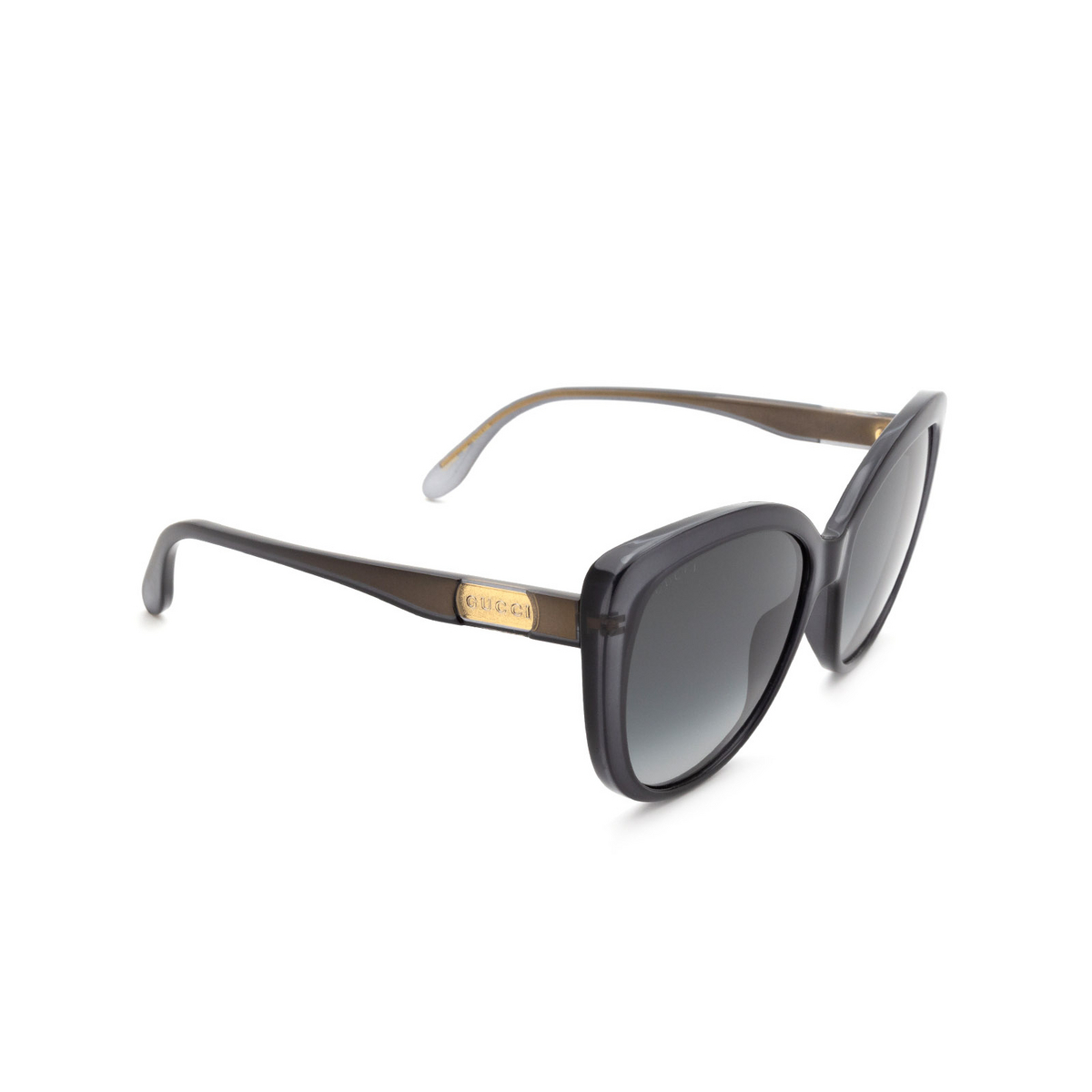 Gucci® Cat-eye Sunglasses: GG0789S color 001 Grey - product thumbnail 2/3