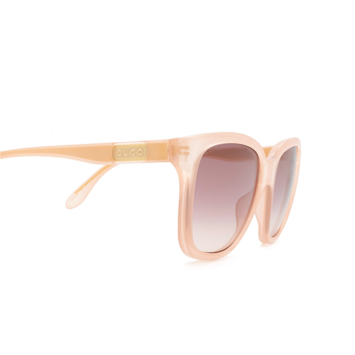 Gucci® Square Sunglasses: GG0790S color Pink 003 - product thumbnail 3/3.