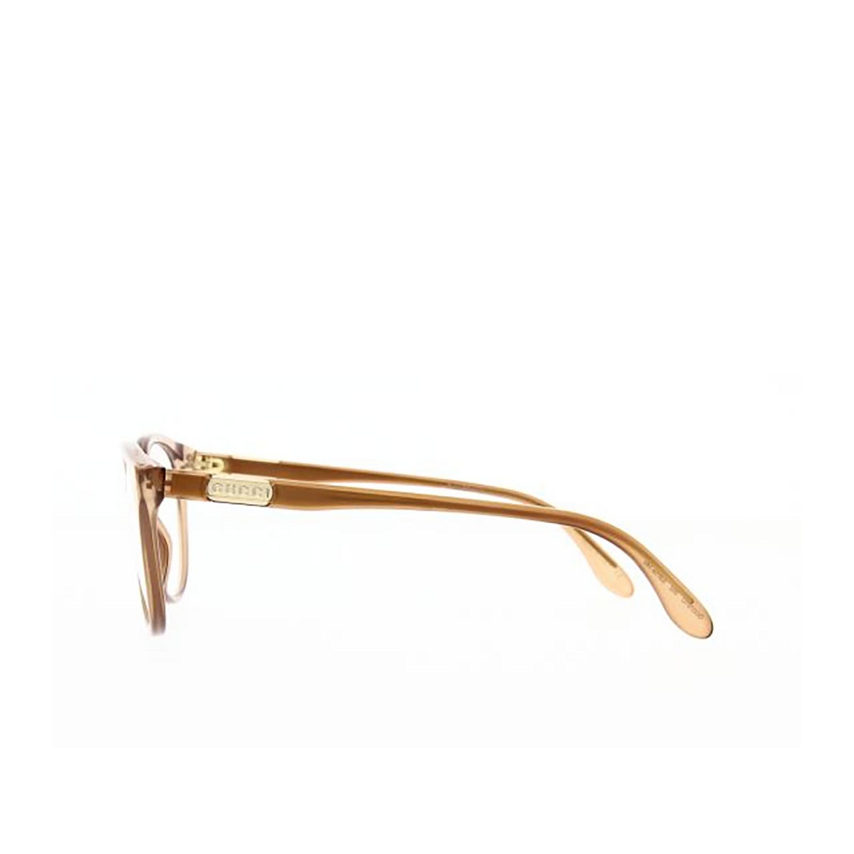 Gucci GG0791O Eyeglasses 002 Transparent Brown - product thumbnail 3/4