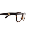 Gucci GG0798O Korrektionsbrillen 005 havana - Produkt-Miniaturansicht 3/4