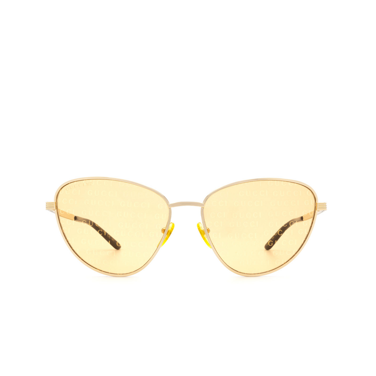 Gucci® Cat-eye Sunglasses: GG0803S color 004 Gold - 1/3