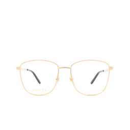 Gucci® Square Eyeglasses: GG0804O color Gold 001.