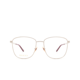 Gucci® Square Eyeglasses: GG0804O color Silver 002.