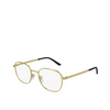 Gucci® Square Eyeglasses: GG0805O color Gold 001 - product thumbnail 2/2.