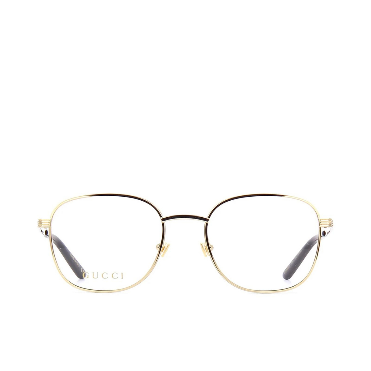 Gucci® Square Eyeglasses: GG0805O color Gold 001 - 1/2.
