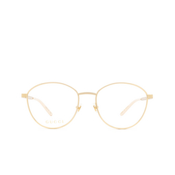Gucci® Round Eyeglasses: GG0806O color Gold 006.