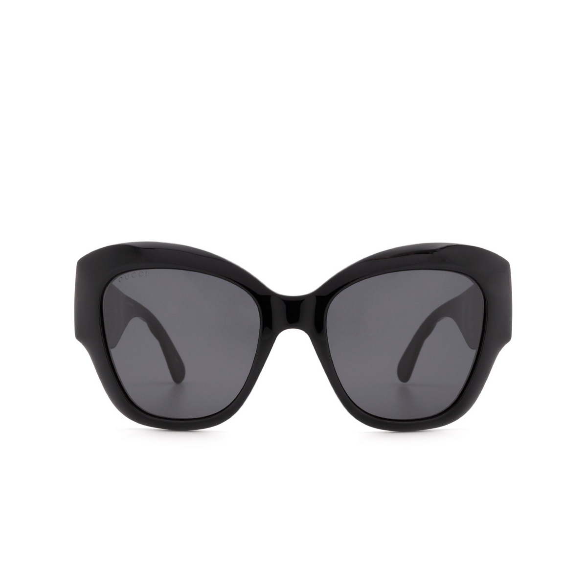 Gucci® Cat-eye Sunglasses: GG0808S color 001 Black - 1/3
