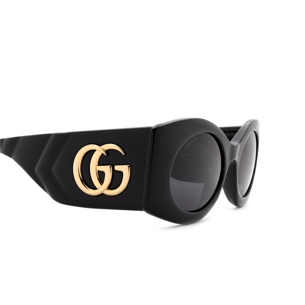 Gucci® Cat-eye Sunglasses: GG0810S color 001 Black - 3/3