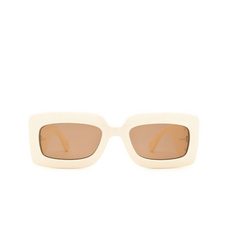 Gucci® Rectangle Sunglasses: GG0811S color Ivory 002.