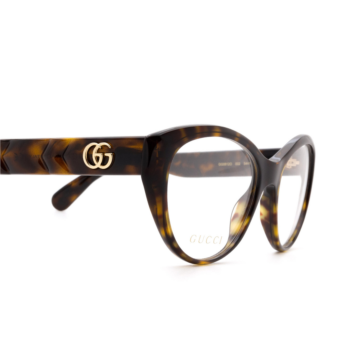 Gucci GG0812O Eyeglasses 002 Havana - 3/4
