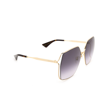Gucci GG0817S Sunglasses 001 gold - three-quarters view