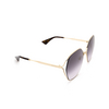 Gafas de sol Gucci GG0818SA 001 gold - Miniatura del producto 2/5