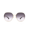 Gafas de sol Gucci GG0818SA 001 gold - Miniatura del producto 1/5
