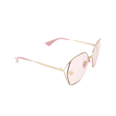 Gucci GG0818SA Sonnenbrillen 003 gold - Dreiviertelansicht