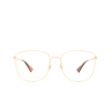 Gucci® Square Eyeglasses: GG0819OA color Gold 001 - product thumbnail 1/3.