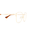 Gucci® Square Eyeglasses: GG0819OA color Gold 001 - product thumbnail 3/3.